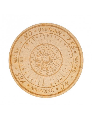 Pendulum board astrology engraved