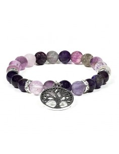 Bracelet fluorite/amethyst...