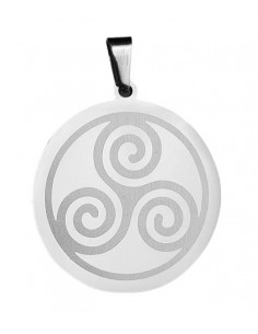 Triskell - steel pendant 2