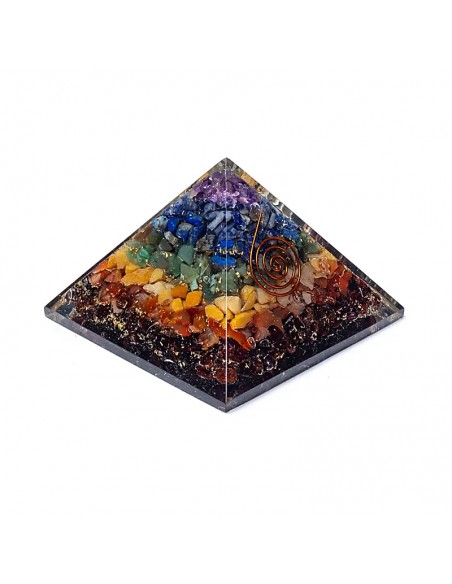 Piramide in Orgonite 7 Chakra