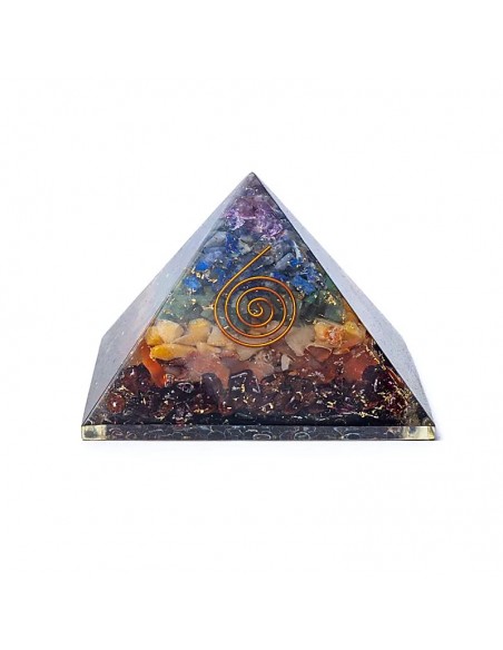 Piramide in Orgonite 7 Chakra