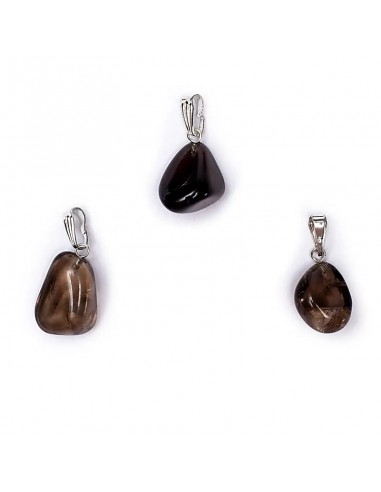 Smoky quartz gemstone pendant pin...