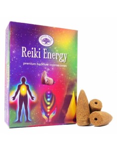 Reiki Energy - Coni d'incenso Backflow Green Tree