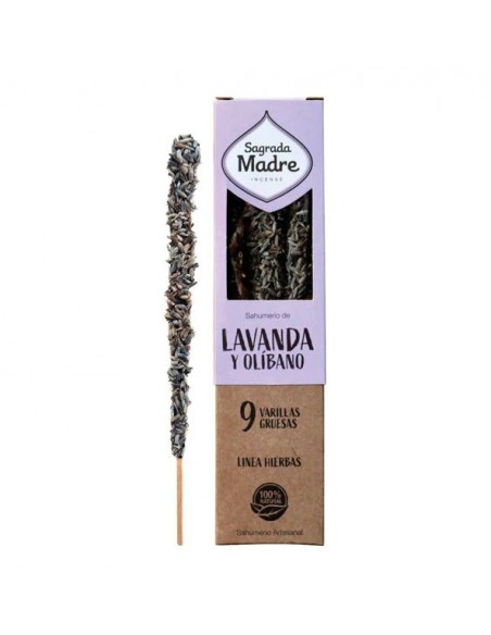 Lavanda e Olibano - Bastoncini d'incenso alle erbe Sagrada Madre