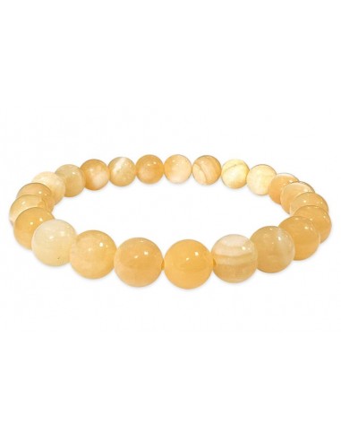 Bracelet orange calcite