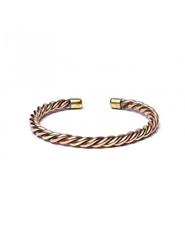 Twisted bracelet bronze/gold colour