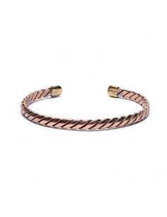 Twisted bracelet bronze colour