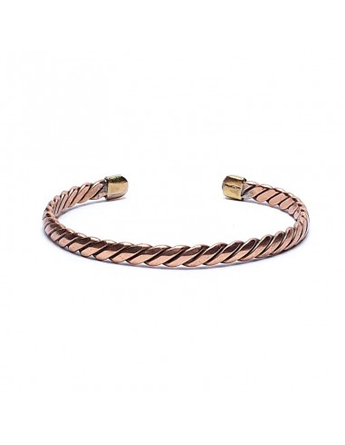 Twisted bracelet bronze colour