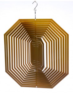 Gold Octagon - Wind Spinner