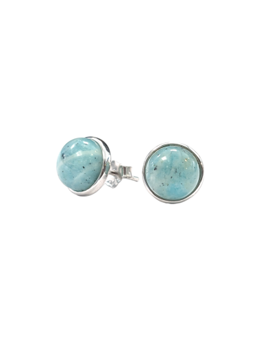 925 silver earrings with AA Amazonite