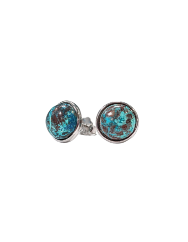 925 silver earrings with AA Chrysocolla