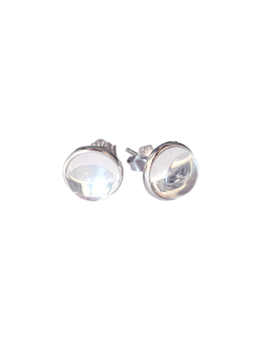 925 silver earrings with AA Hyaline...