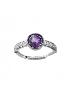 Ring with faceted Amethyst... 2