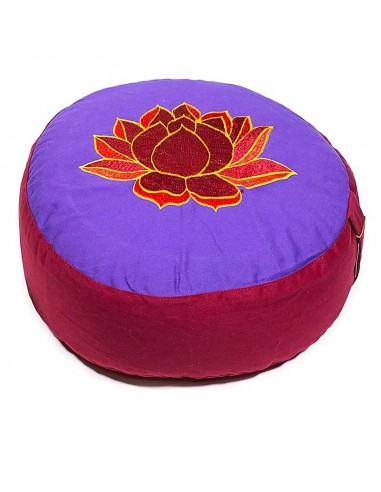 Meditation cushion Lotus violet/red