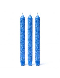 Tre Candele blu profumate da tavola - 5° Chakra