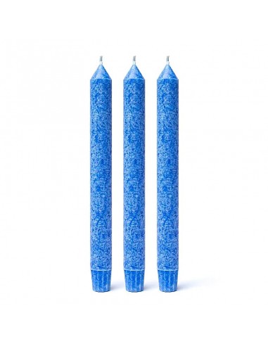 Tre Candele blu profumate da tavola - 5° Chakra