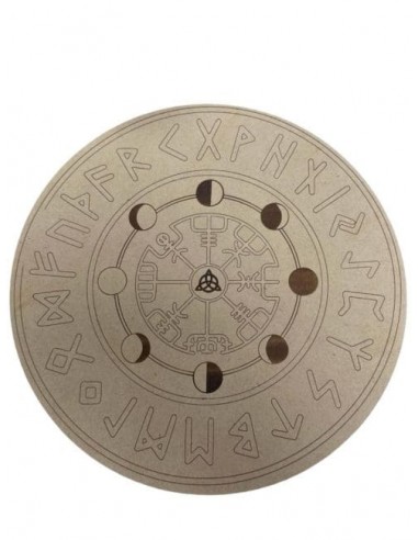 Wood Futhark Divination Table