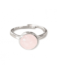 Ring with Rose Quartz in...