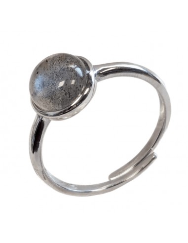 Ring with Labradorite in 925 silver