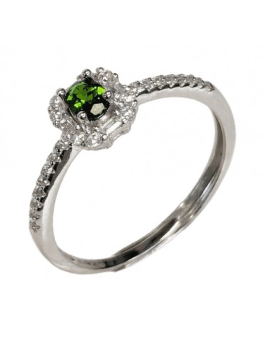 Ring with Diopside in 925 silver