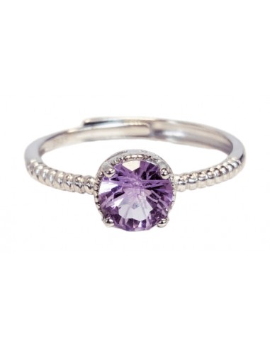 Ring with Amethyst Quartz in 925 silver