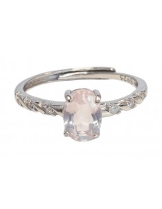 Anello con Quarzo Rosa in argento 925 2