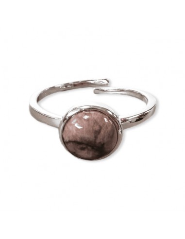 Ring with Rhodonite in 925 silver