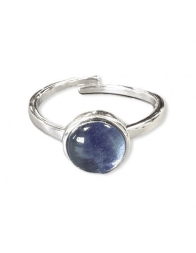 Ring with Fluorite in 925 silver