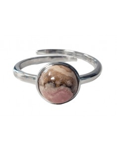 Anello con Rodocrosite in argento 925 2