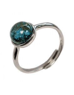 Ring with Chrysocolla in...