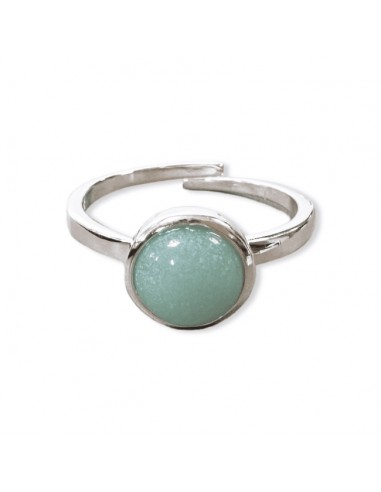 Ring with Amazonite in 925 silver