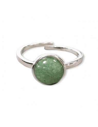 Ring with Aventurine in 925 silver