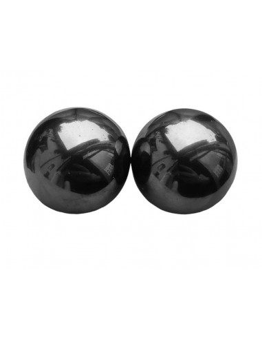 Spherical shaped magnetite (pair)