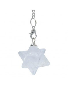Pendulum Rock crystal Merkaba