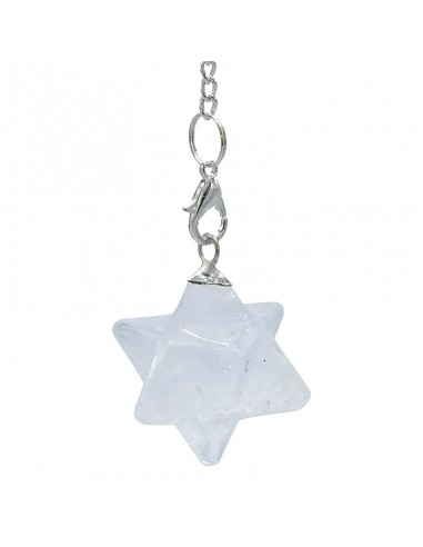 Pendulum Rock crystal Merkaba