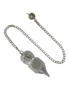 Pointed pendulum in silver...