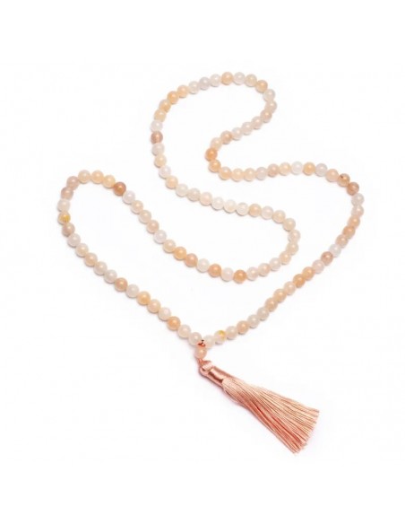 Collana Mala in Avventurina Rosa 108 grani