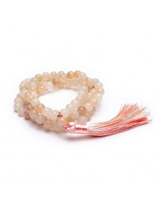 Mala pink aventurine with...