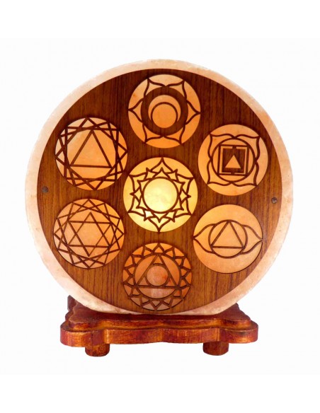 Lampada di Sale dell’Himalaya - 7 Chakra