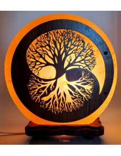 Lampada di Sale dell’Himalaya - Albero Yin Yang