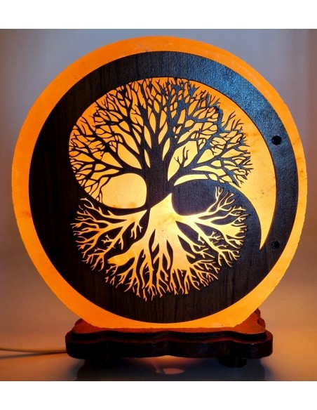 Lampada di Sale dell’Himalaya - Albero Yin Yang