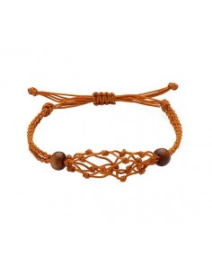 Bracciale porta pietra in corda cerata