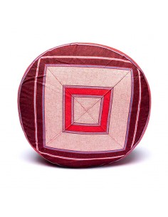 Cuscino meditazione rosa/rosso 2