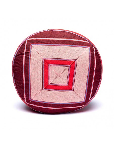 Cuscino meditazione rosa/rosso