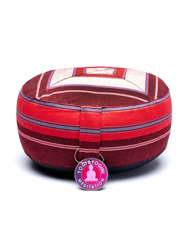 Meditation cushion pink/red