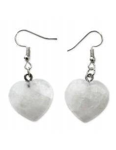 Earrings heart with Hyaline...