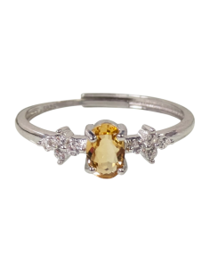 Anello con Quarzo Citrino in argento 925 2