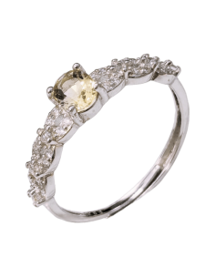 Ring with Citrine in 925...