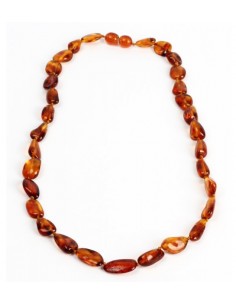 Collana Ambra Adulto - cognac