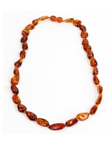 Collana Ambra Adulto - cognac